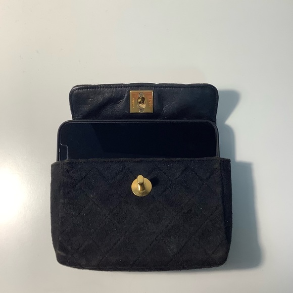 Chanel CC Vintage Mini Classic Quilted Square Single Flap Crossbody Bag Purse - Picture 9 of 15